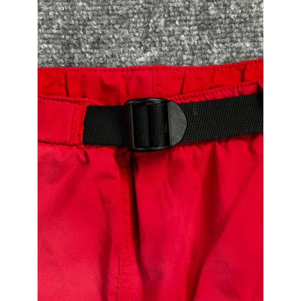 The North Face Red Nylon Hiking Trail Shorts Belted Men's XL Outdoor